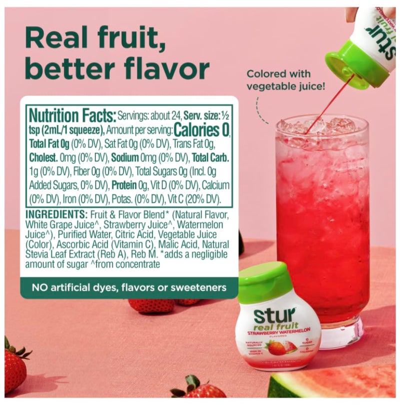 Stur Liquid Water Enhancer | Classic Variety Pack | Naturally Sweetened | High in Vitamin C & Antioxidants | Sugar Free | Zero Calories | Keto | Vegan | 5 Bottles, Makes 120 Drinks - Image 2